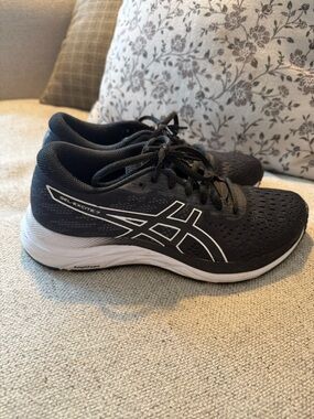 Asics Black and White Women’s Running Sneakers